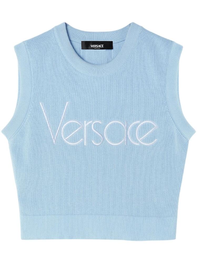 Versace 1978 Re-Edition Logo vest - Blue Cover