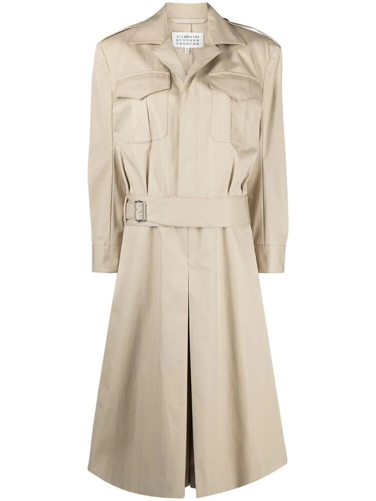 Maison Margiela cropped trench jumpsuit - Neutrals Cover