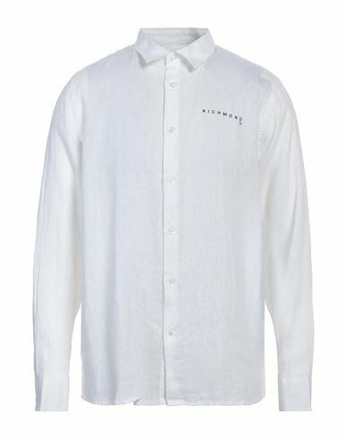 Richmond X Man Shirt White Linen Cover