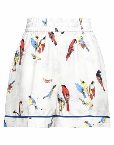 Red Valentino Woman Shorts & Bermuda Shorts Off white Silk, Polyester Cover