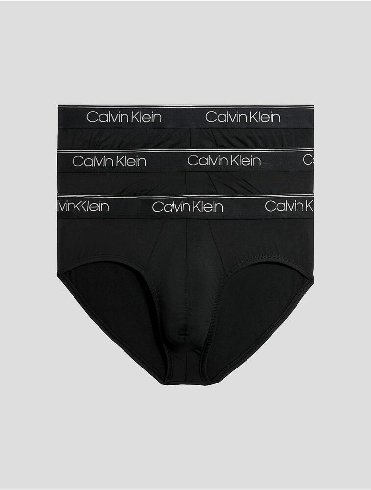 Calvin Klein Men's Micro Stretch 3-Pack Hip Brief - Black Cover