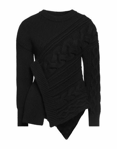 Alexander Mcqueen Woman Sweater Black Wool Cover