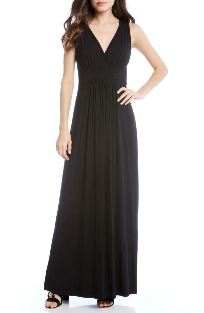 Karen Kane Jersey Knit Maxi Dress in Black Cover