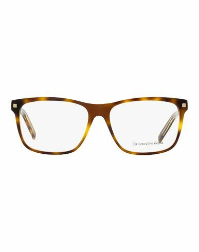 Zegna Zegna Rectangular Ez5170 Eyeglasses Man Eyeglass frame Brown Acetate Cover