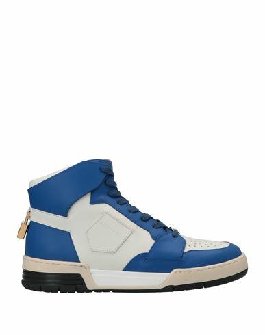 Buscemi Man Sneakers Blue Calfskin Cover