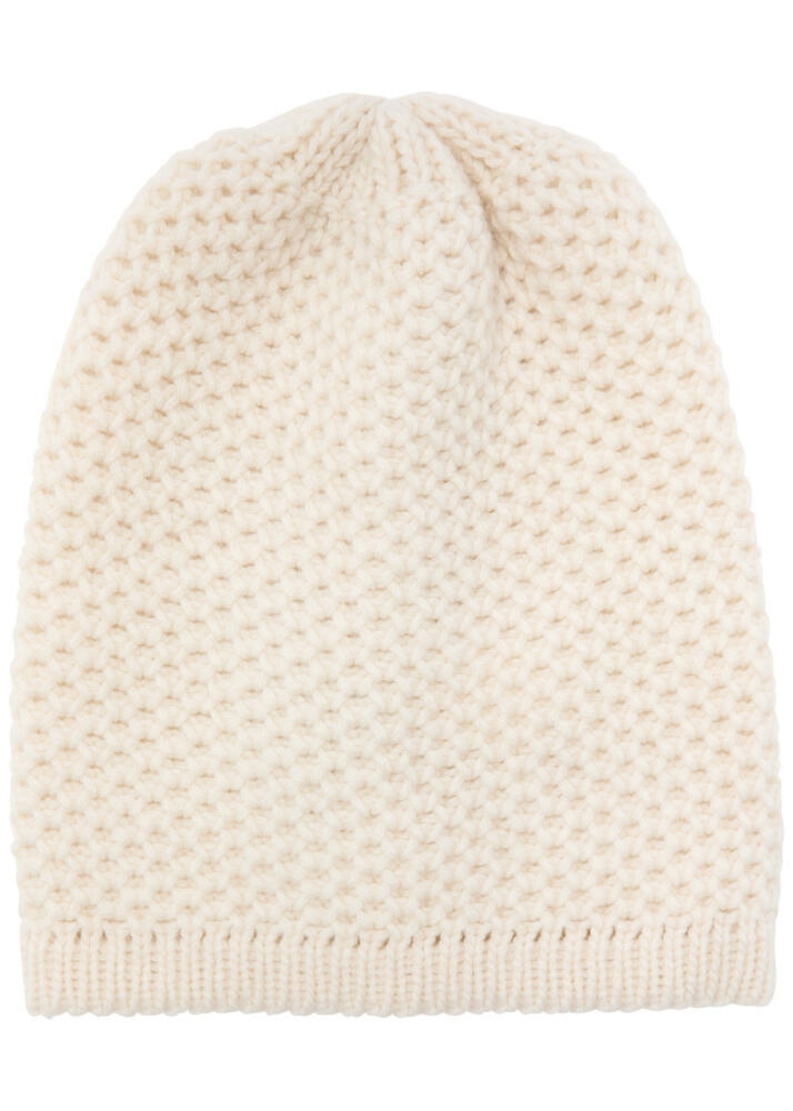 Inverni Waffle-knit Cashmere Beanie - Ivory Cover