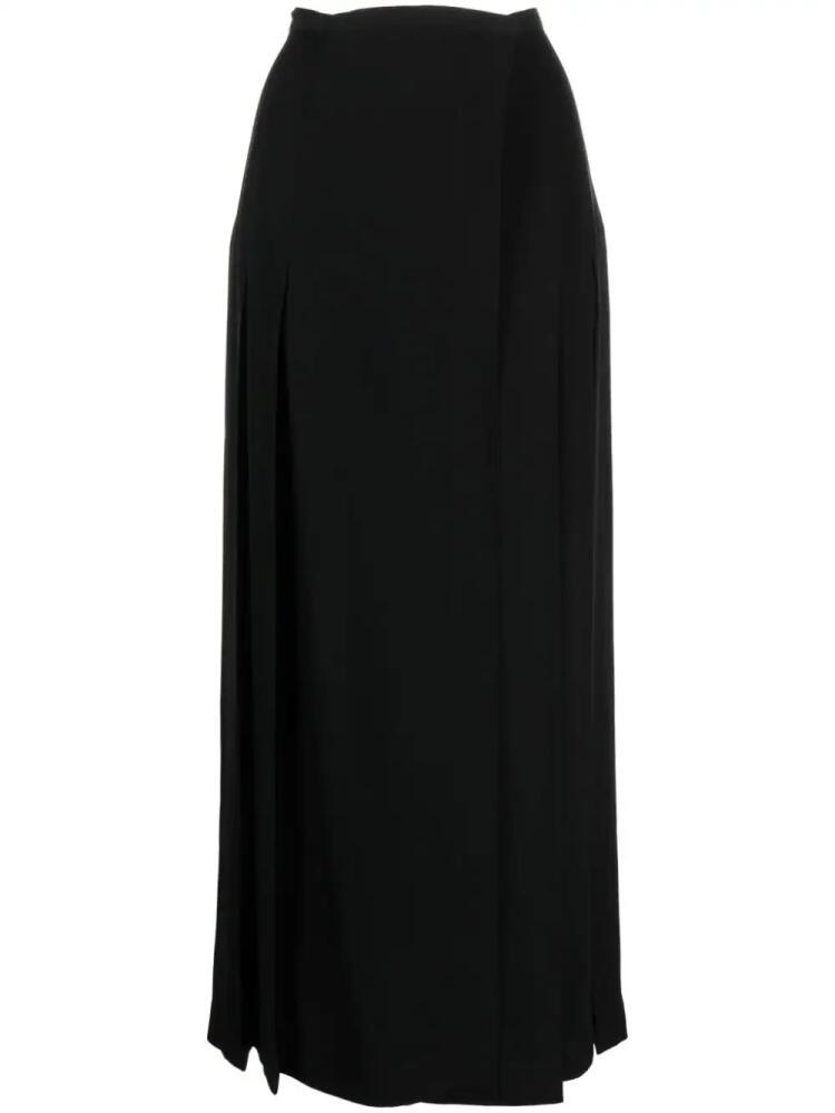 TOTEME pleated wrap skirt - Black Cover