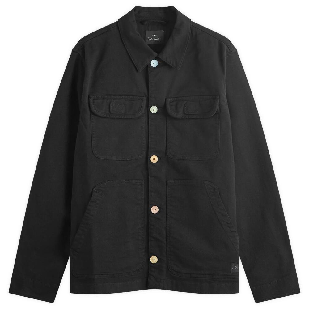 Paul Smith Men's Canvas Chore Jacket in Black Cover