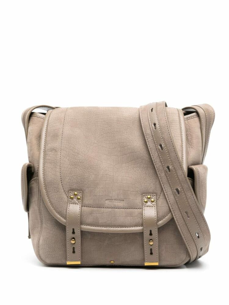 Jérôme Dreyfuss large Stan suede shoulder bag - Grey Cover