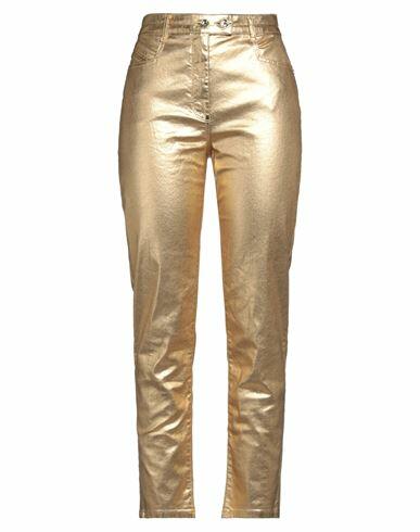 Patrizia Pepe Woman Jeans Gold Cotton, Elastane Cover