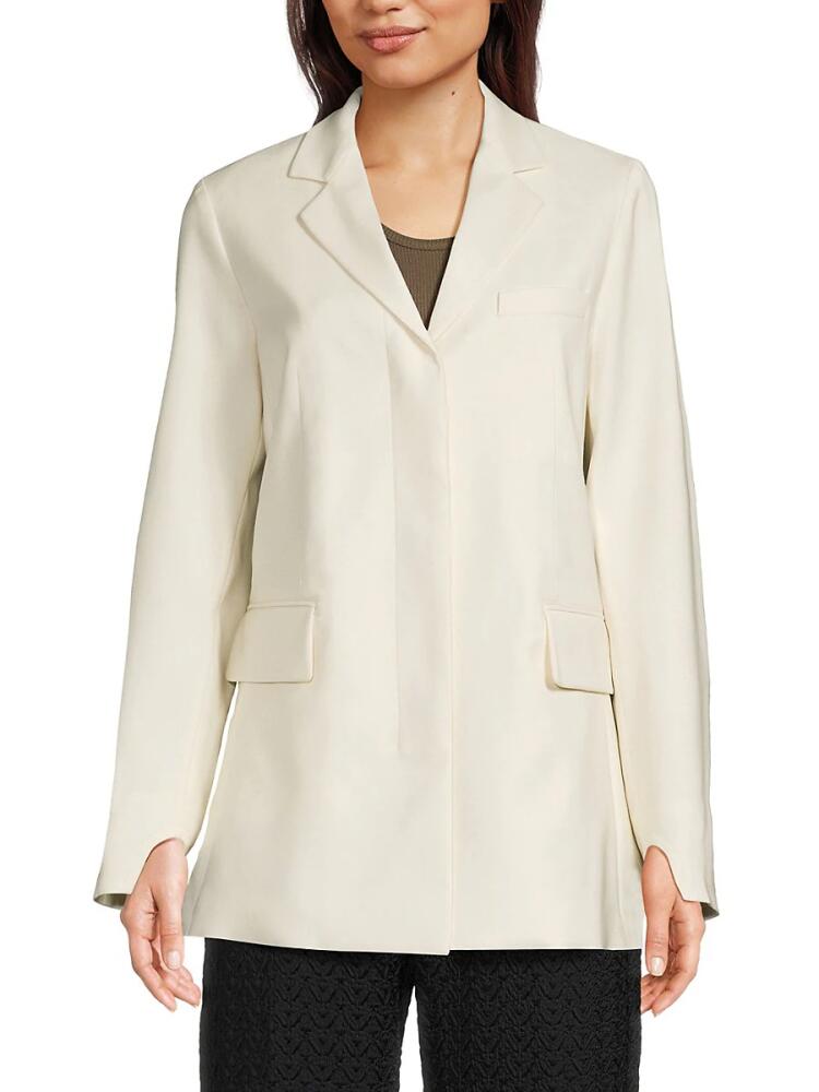 Ambush Women's Notch Lapel Virgin Wool Blazer - White Cover