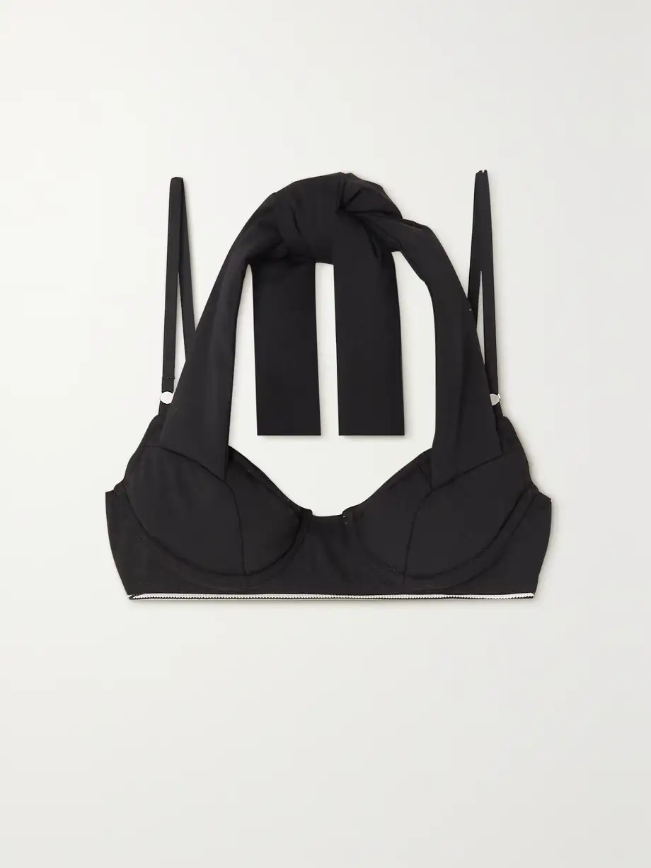 Jacquemus - Cuscinu Wool-blend Halterneck Bra Top - Black Cover