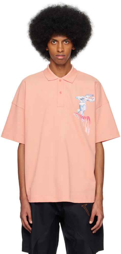 JW Anderson Pink Print Polo Cover