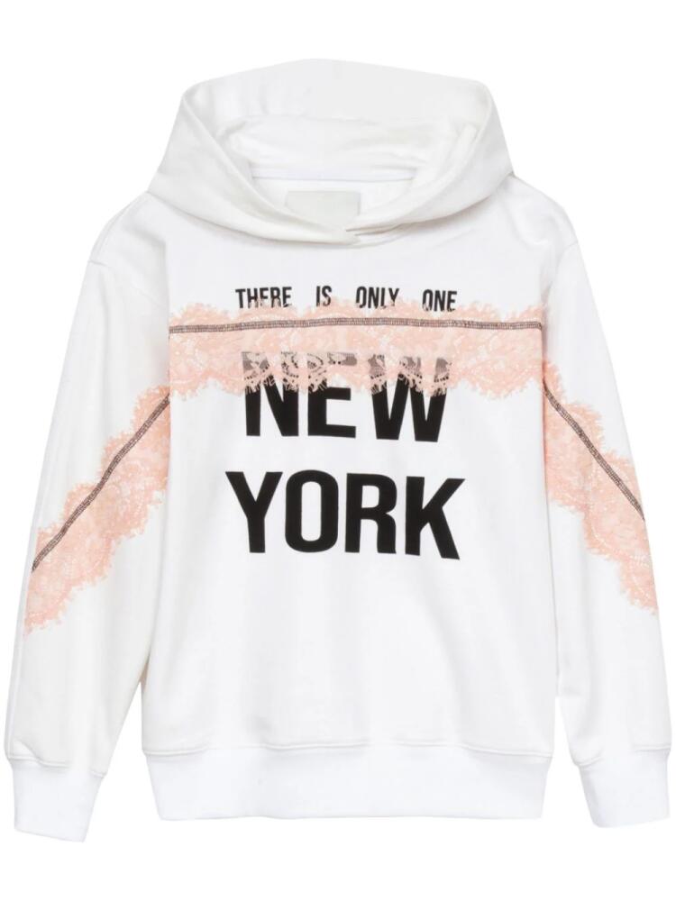 3.1 Phillip Lim There Is Only One NY cotton hoodie - White Cover