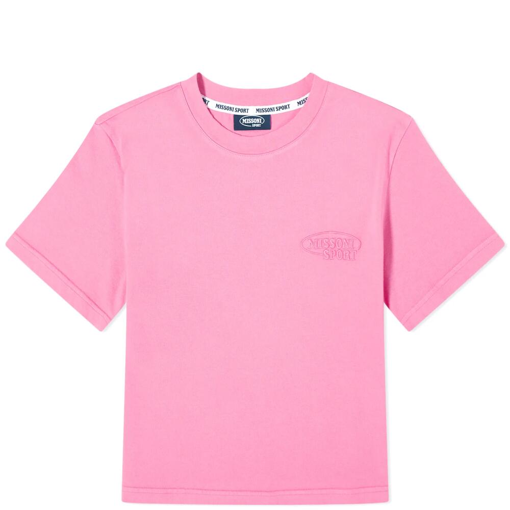 Missoni Women's Logo Crop T-Shirt in Pink Cover