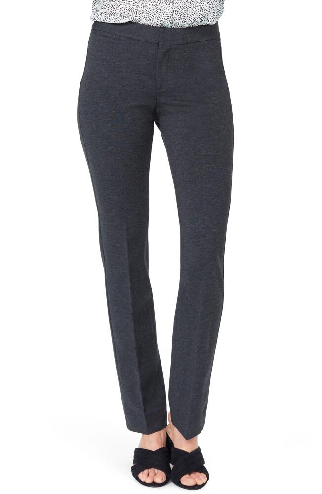 NYDJ Stretch Knit Trousers in Charcoal Heathered Cover