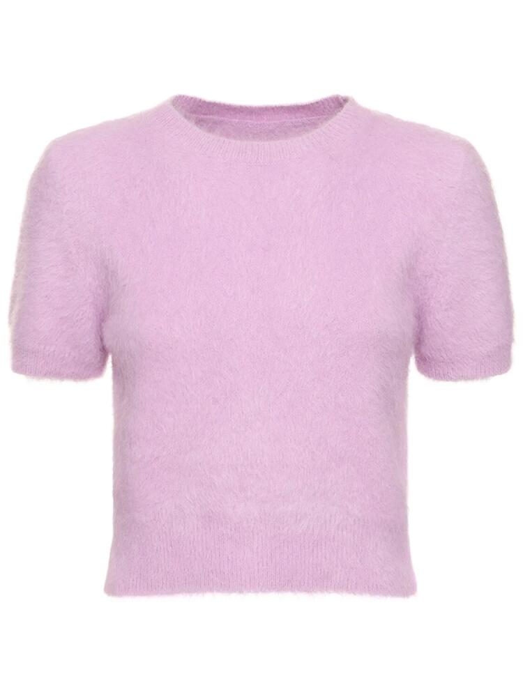 MAISON MARGIELA Angora Blend Knit Cropped Sweater Cover