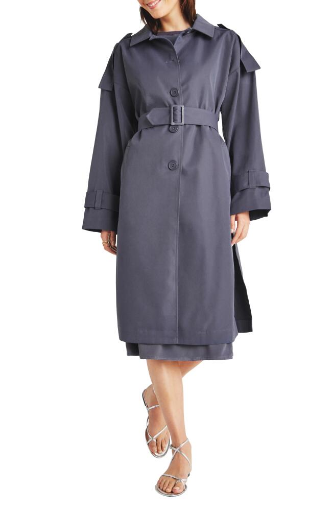 Splendid Dane Twill Trench Coat in Ash Navy Cover