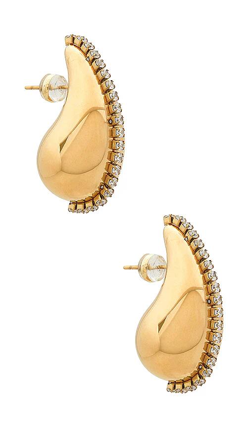 Luv AJ The Rosewood Earrings in Metallic Gold Cover