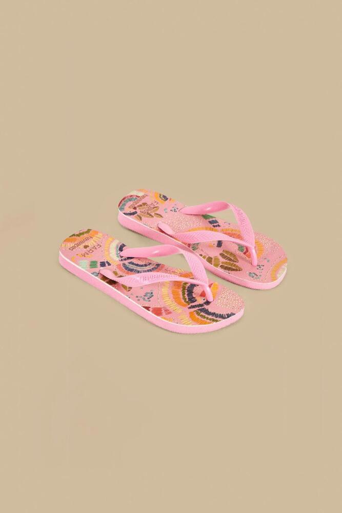 FARM Rio Pink Colorful Birds Havaianas Sandals Cover