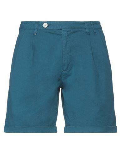 Berna Man Shorts & Bermuda Shorts Deep jade Cotton, Elastane Cover