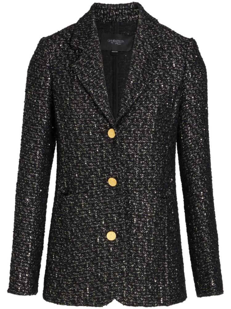 Giambattista Valli sequin-embellished tweed blazer - Black Cover