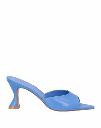 Deimille Woman Sandals Blue Soft Leather Cover