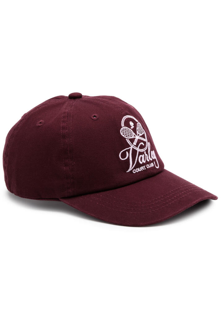 Varley Noa Logo-embroidered Cotton cap - Dark Red Cover