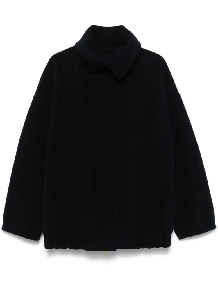 Fabiana Filippi boiled wool bomber jacket - Blue Cover