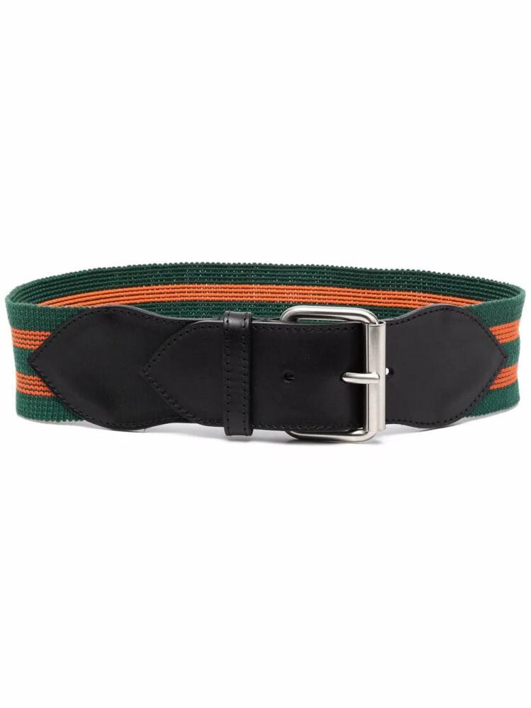 Philosophy Di Lorenzo Serafini striped buckled belt - Green Cover