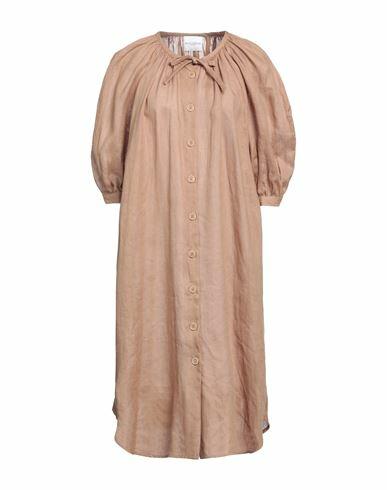 Ballantyne Woman Midi dress Camel Linen Cover