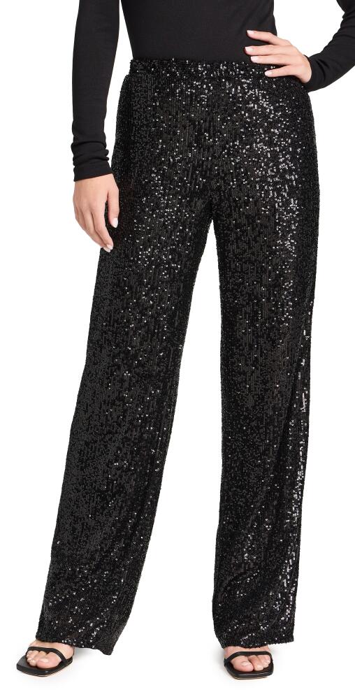 Enza Costa Sequin Pants Black Cover