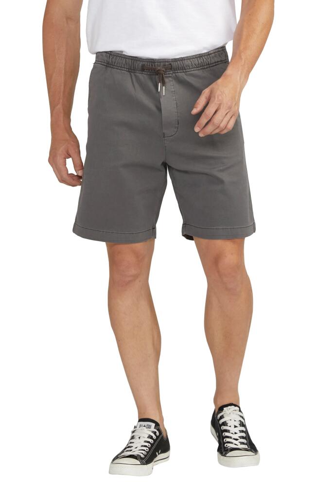 Silver Jeans Co. Pull-On Stretch Chino Shorts in Dark Grey Cover