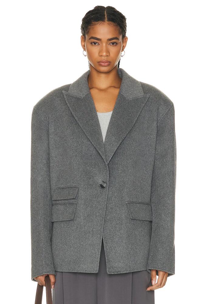 GRLFRND The Big Winter Blazer in Grey Cover