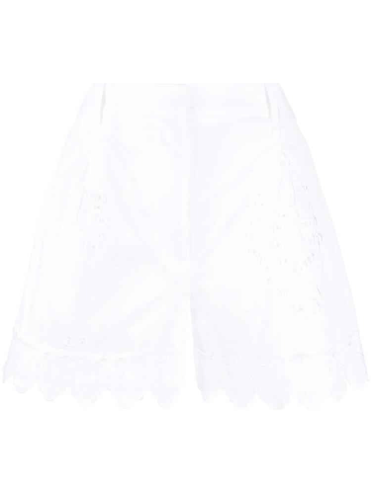 Simone Rocha broderie-anglaise cotton shorts - White Cover