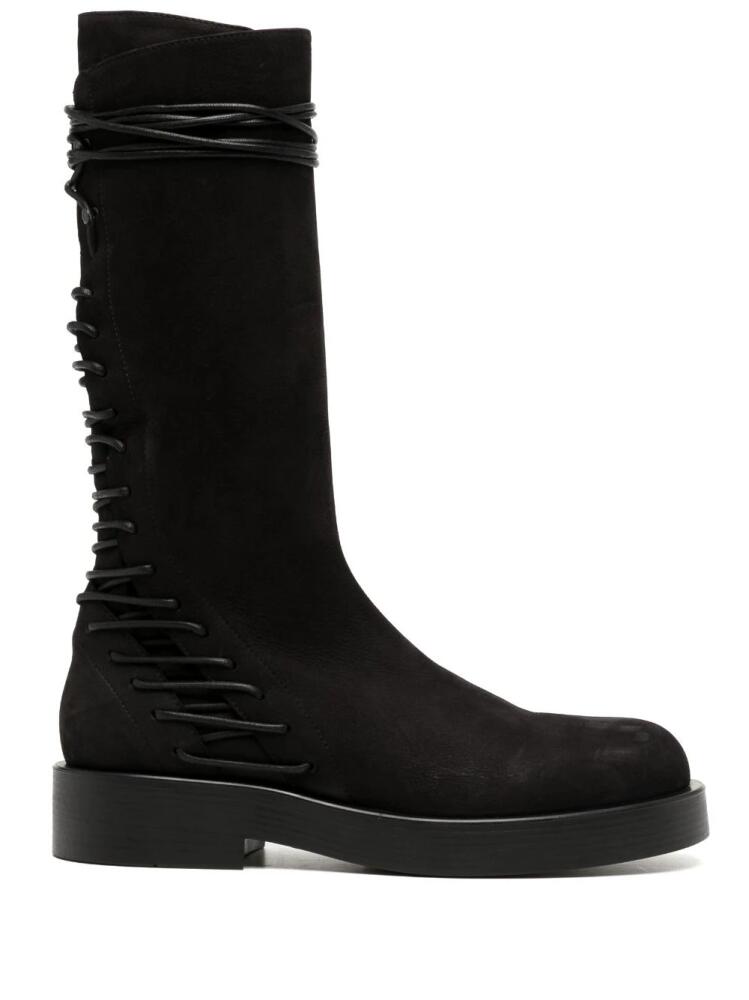 Ann Demeulemeester Mick lace-up leather boots - Black Cover