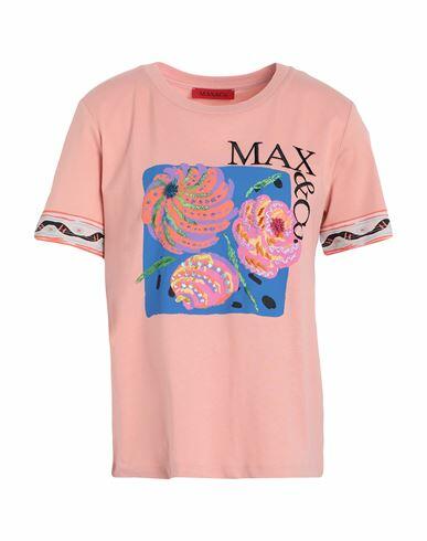 Max & co. Calibri Woman T-shirt Salmon pink Cotton Cover