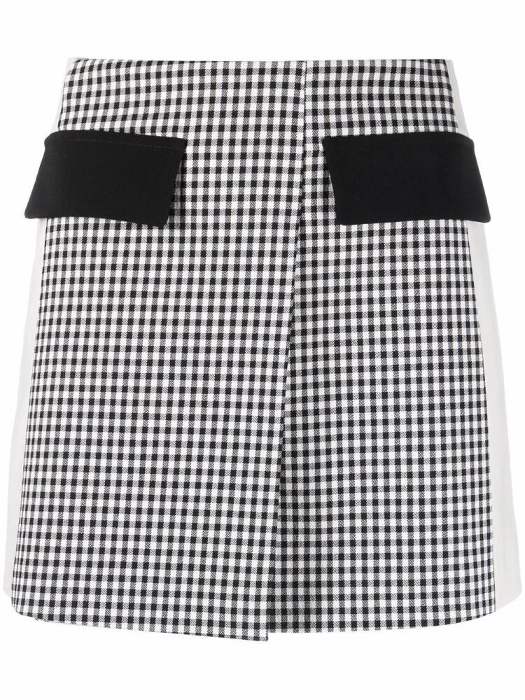 Patrizia Pepe check-print mini skirt - Black Cover