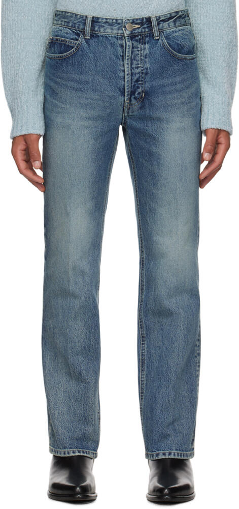 Solid Homme Blue Straight-Leg Jeans Cover