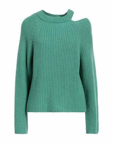 Pinko Woman Sweater Emerald green Polyamide, Viscose, Wool, Cashmere, Polyester Cover