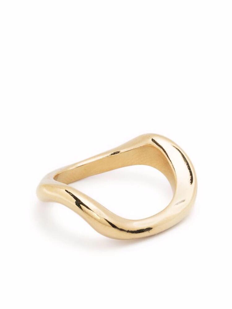 BEATRIZ PALACIOS small gold-plated Wave ring Cover