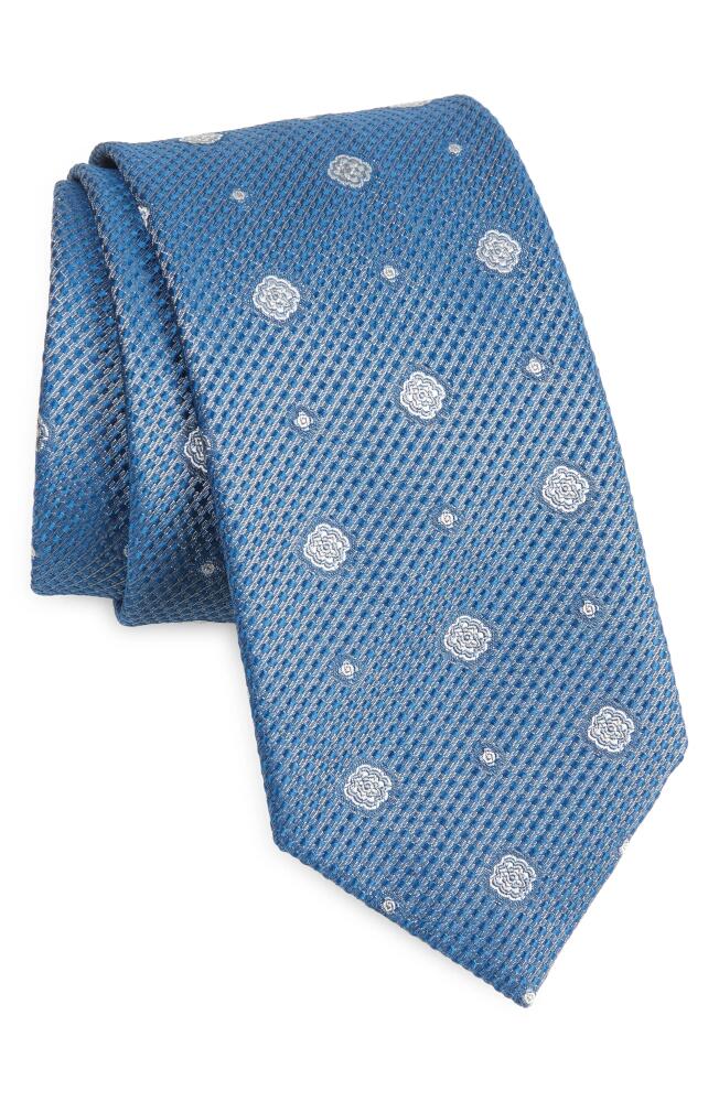 Brioni Neat Medallion Silk Tie in Blue Cover