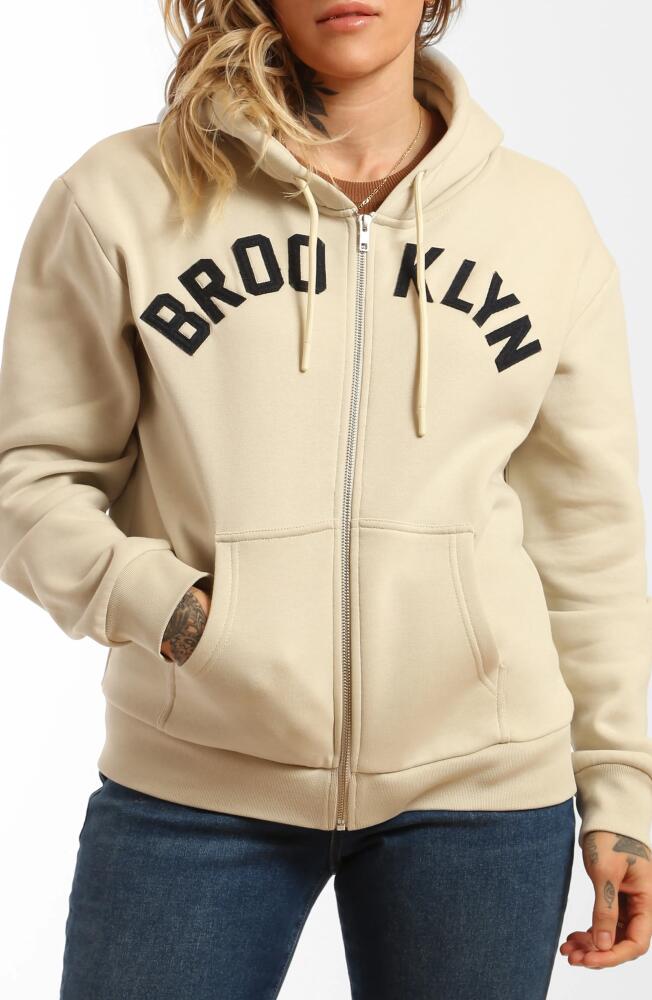 Brooklyn Industries BK Appliqué Hoodie in Silver Birch Cover