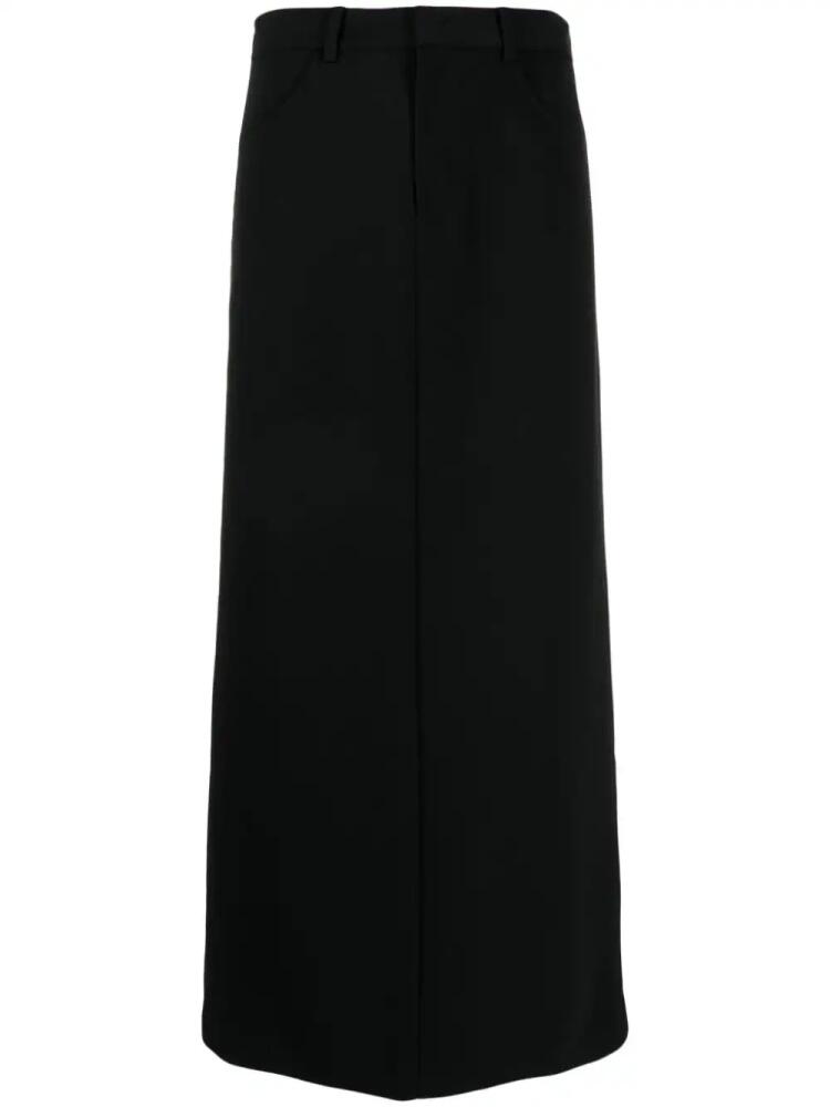 JNBY wool-blend straight maxi skirt - Black Cover