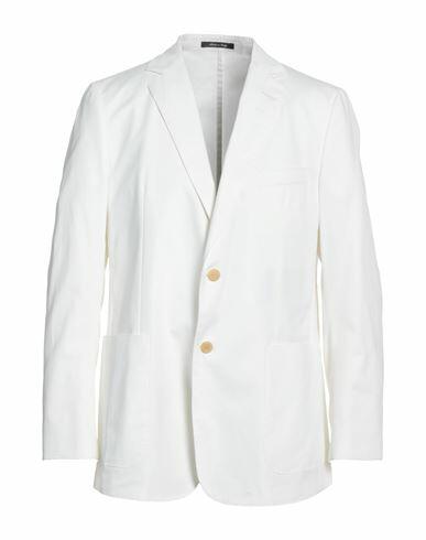 Dunhill Man Blazer White Cotton, Cashmere, Elastane Cover