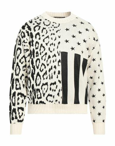 Roberto Cavalli Man Sweater Ivory Cotton, Viscose Cover