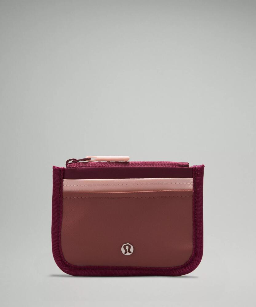 lululemon - True Identity Card Case - Wine Berry/Flush Pink/Spiced Chai Cover