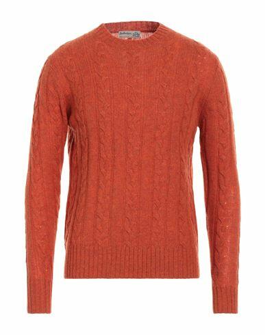 Ballantyne Man Sweater Orange Wool Cover