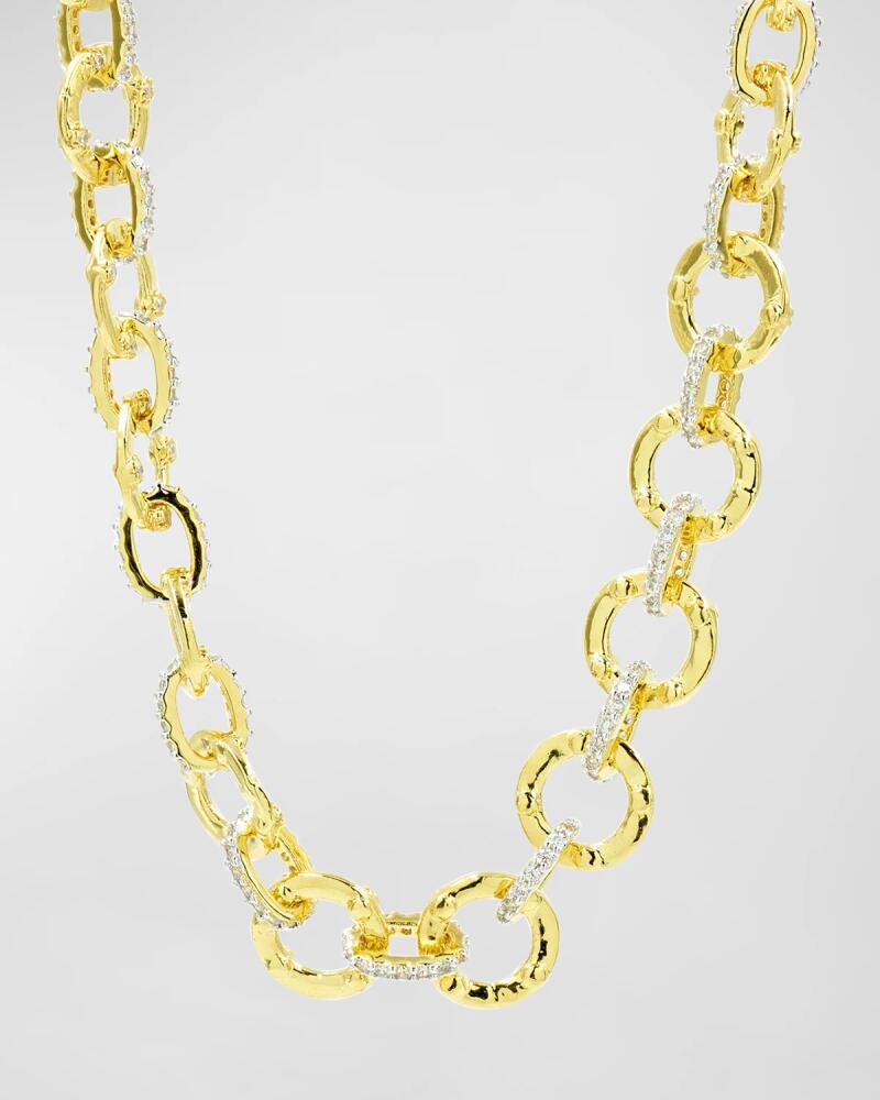 Freida Rothman Cubic Zirconia Chain Link Necklace Cover