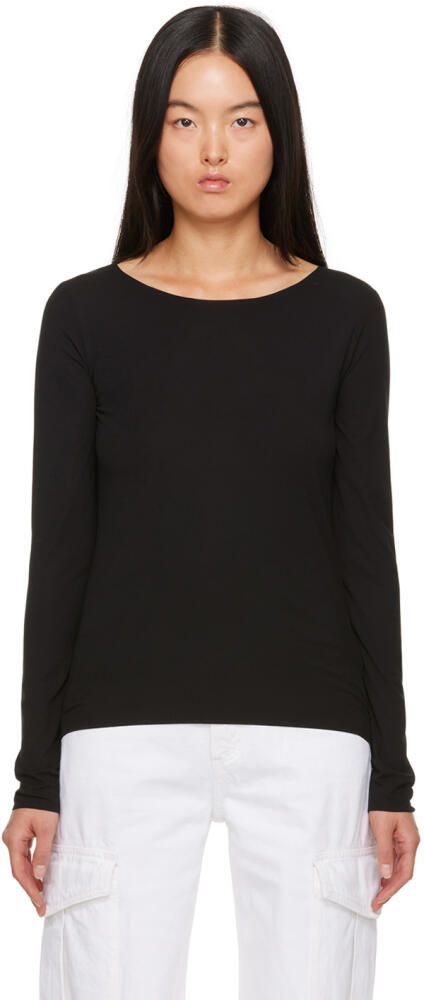 Wolford Black Aurora Long Sleeve T-Shirt Cover